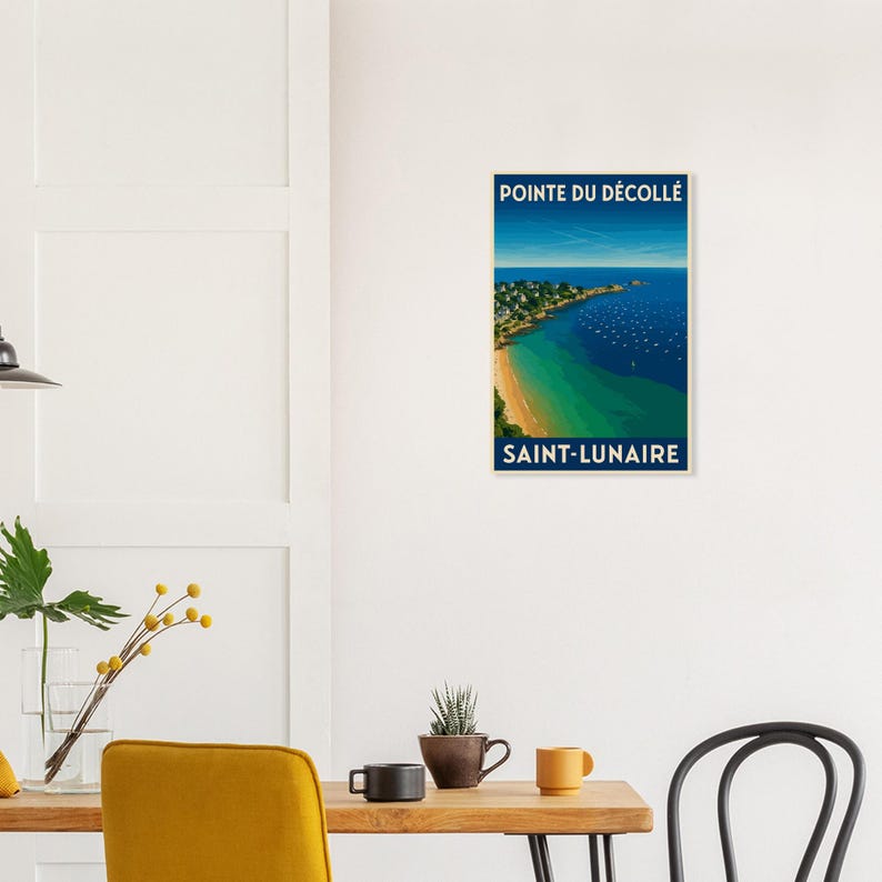 Affiche Saint-Lunaire, la pointe du Décollé, vue 3
