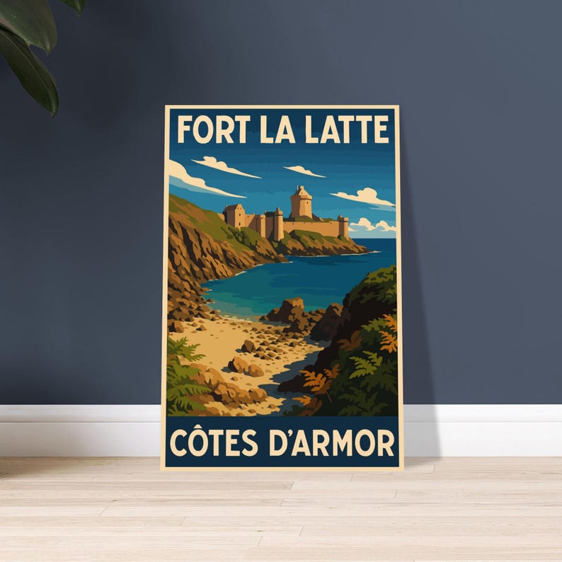 Affiche vintage Le Fort La Latte