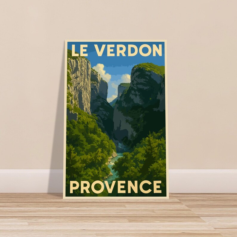 Affiche vintage Les gorges du Verdon