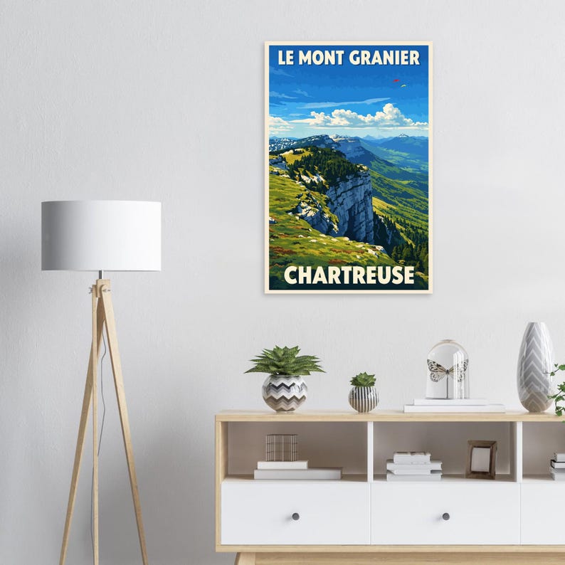 Affiche Le Mont Granier en été, vue 2