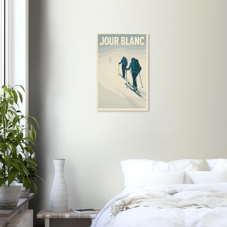 Affiche Ski de randonnée dans les Alpes, vue 4