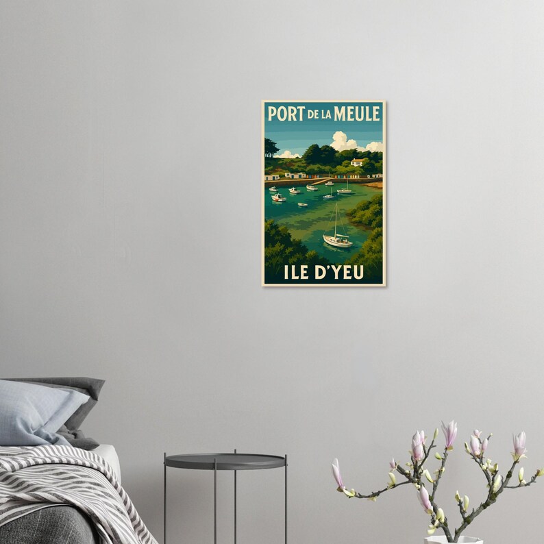 Affiche Port de la Meule, Île d'Yeu, vue 2