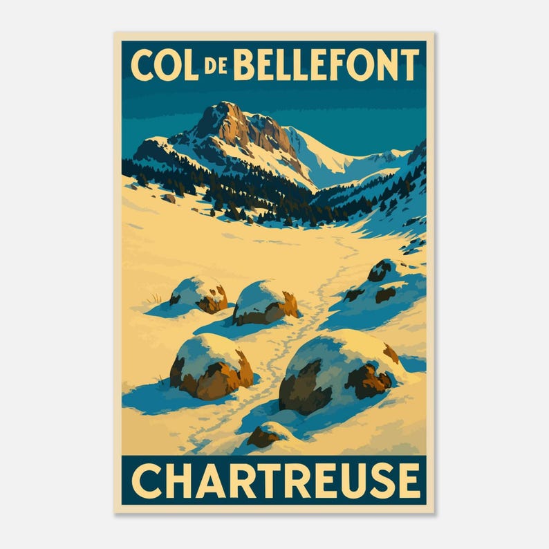 Affiche Le col de Bellefont, vue 2