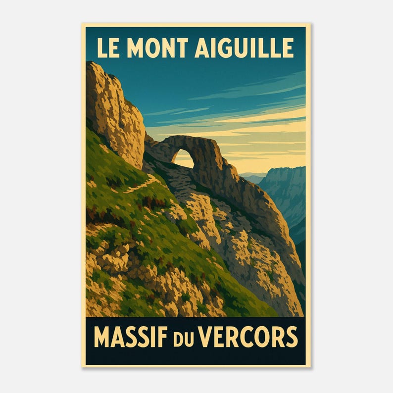 Affiche Le Mont Aiguille, vue 2