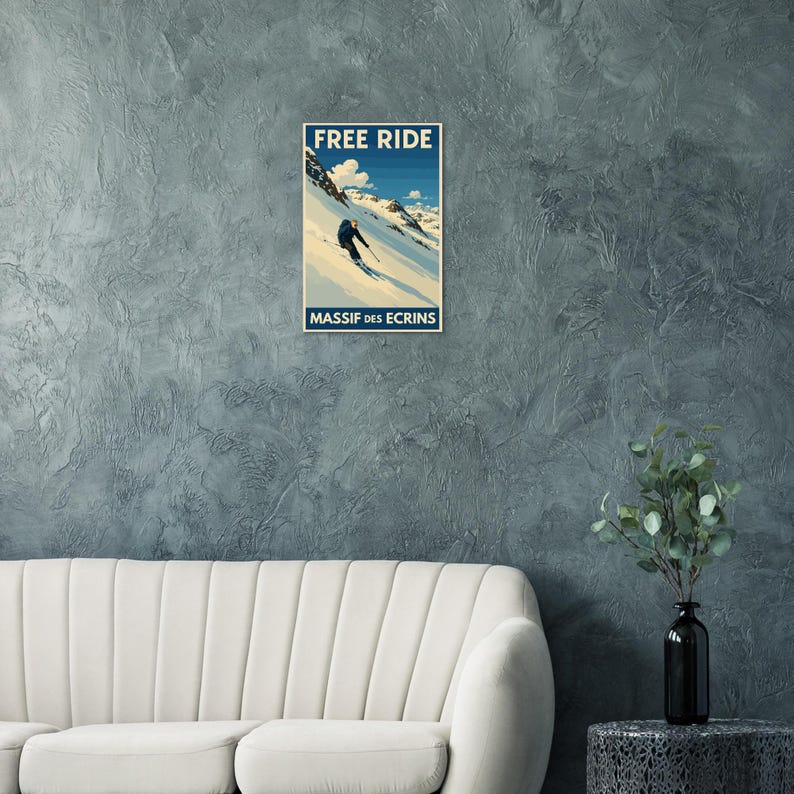 Affiche Freeride dans les Écrins, vue 3