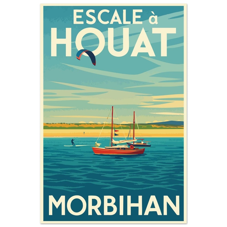 Affiche L'île de Houat, vue 2