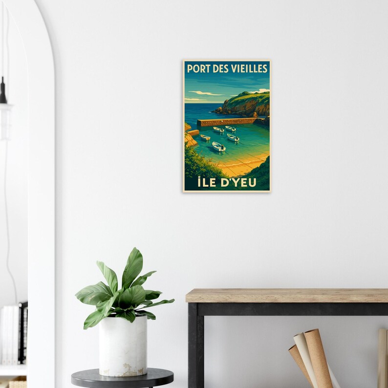 Affiche Port des Vieilles, Île d'Yeu, vue 5