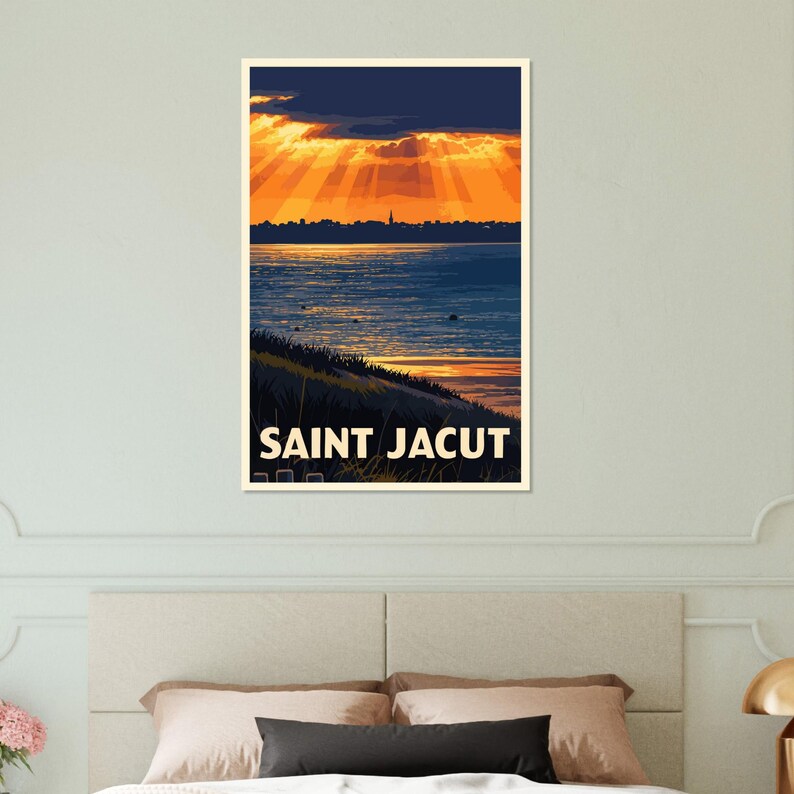 Affiche Coucher de soleil à Saint-Jacut, vue 2