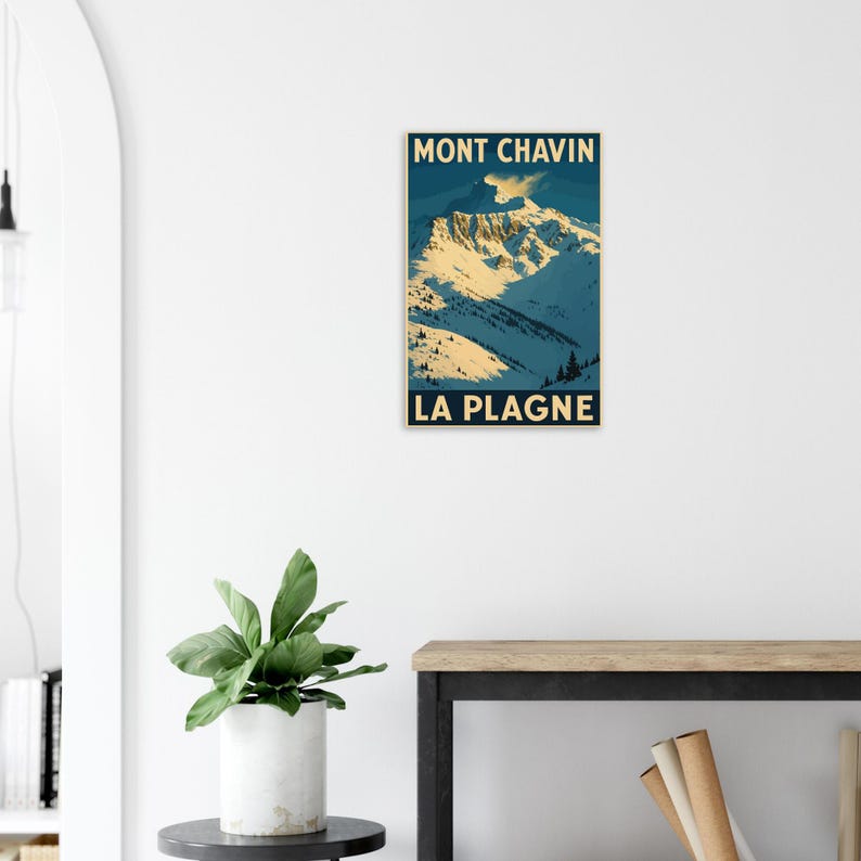 Affiche Le Mont Chavin, La Plagne, vue 4
