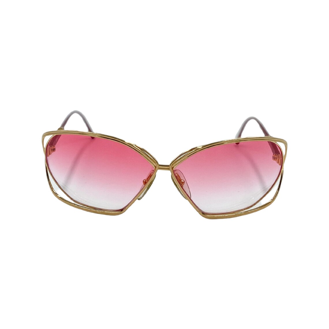 Rare Y2K CHRISTIAN DIOR Sunglasses Eyewear Gold Metal Wrap Etsy