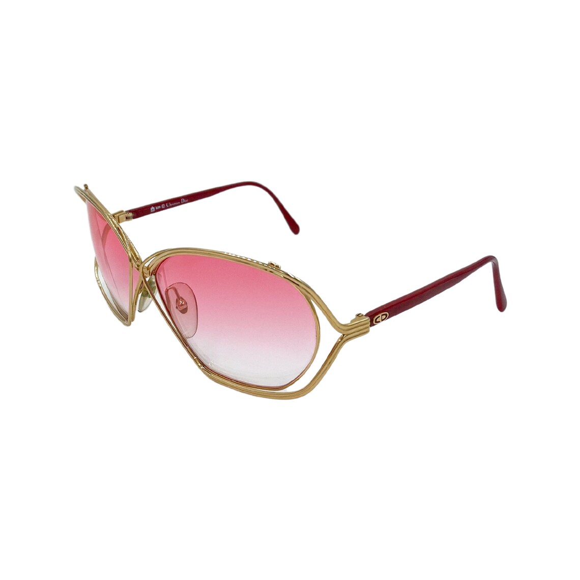 Rare Y2K CHRISTIAN DIOR Sunglasses Eyewear Gold Metal Wrap Etsy