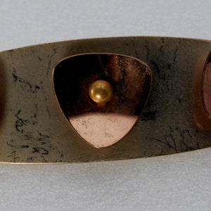 Vintage Hair Clip Gold PLated Metal Artistic Hair Barrette  Hair Accessory Art Deco
