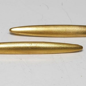 Vintage Bar Pin Collar Shoulder Old Gold Tone Oval Metal Bar Pin Patent PAT 42312 DIY Repurpose
