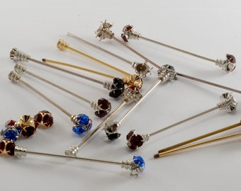 Lote mixto de barras de collar de diamantes de imitación para piezas y reparación de bricolaje