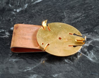 Clip de dinero Vintage antiguo DIY, ajuste de acero chapado en cobre y latón crudo, nuevo ajuste de Stock antiguo de 35mm