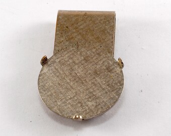 Clip para billetes DIY, ajuste redondo de latón chapado en plata, nuevo stock antiguo, ajuste NOS de 28mm
