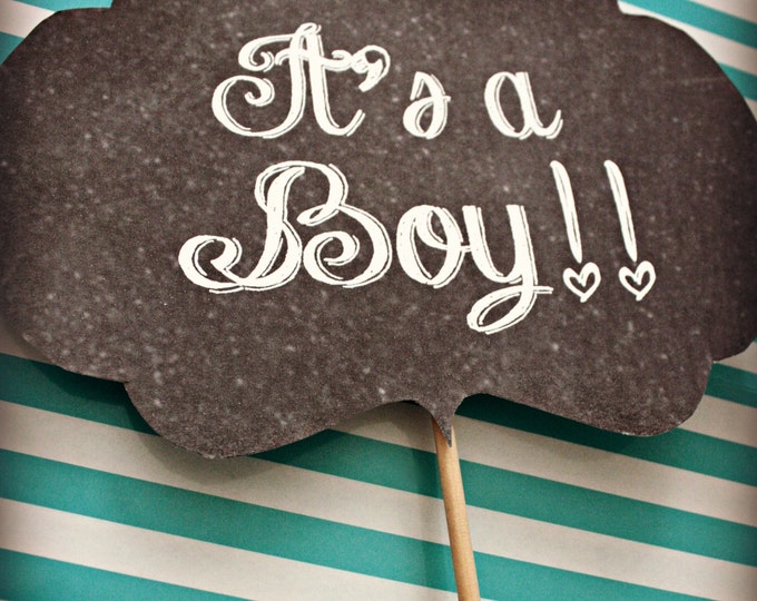 It's a Boy Printable Sign - Etsy