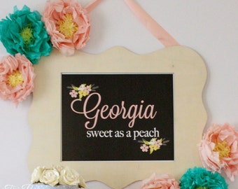 Georgia {Sweet as a Peach} Print -  11x14 Digital file