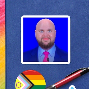 JD Vance Meme Sticker: Silly Political Satire Vinyl Decal