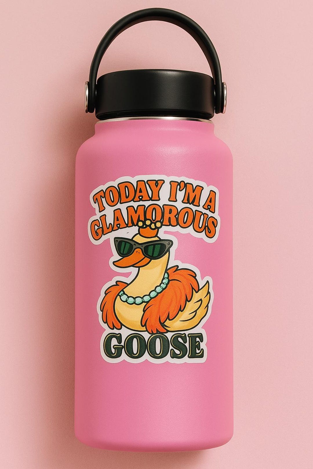 Glamorous Goose Kiss-cut Sticker - Funny Drag-inspired Vinyl Decal ...