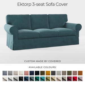 Ektorp 3-seat sofa Slipcover, Cover for IKEA Ektorp, Customized Ektorp Cover, Ektorp Custom Covers, Ektorp 3-seat sofa slipcover