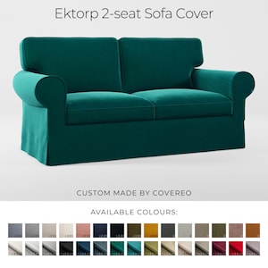 Ektorp 2-seat Sofa Cover, IKEA Ektorp two seat sofa slipcover, Ektorp Loveseat Cover, Ektorp Loveseat Slipcover, ektorp cover