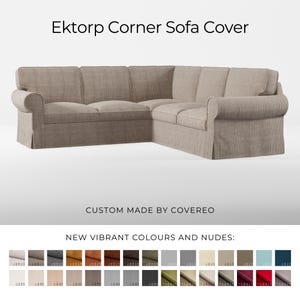 Ektorp 4-seat Sofa Slipcover, Ektorp 2+2 sofa cover, Ektorp Corner Cover, Cover IKEA Ektorp, Customized Ektorp Cover, Ektorp Custom Cover