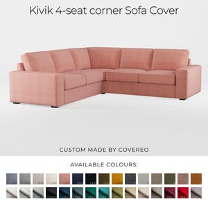 Kivik 4-seat Sofa Cover, Corner IKEA Kivik four seat sofa slipcover, Kivik Cover, Kivik Slipcover, Kivik couch cover, Kivik corner