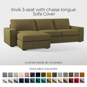 Kivik 3-Sitzer Chaise Longue Sofabezug, IKEA Kivik 3-Sitzer Sofa Bezug, Kivik Cover, Kivik Slipcover, Kivik Couch Cover, Chaise Longue