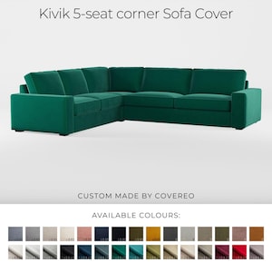 Kivik 5-seat Sofa Cover, Corner IKEA Kivik five seat sofa slipcover, Kivik Cover, Kivik Slipcover, Kivik couch cover, Kivik corner