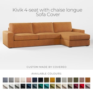 Kivik 4-seat chaise longue Sofa Cover, IKEA Kivik four seat sofa slipcover, Kivik Cover, Kivik Slipcover, Kivik couch cover, Chaise Longue