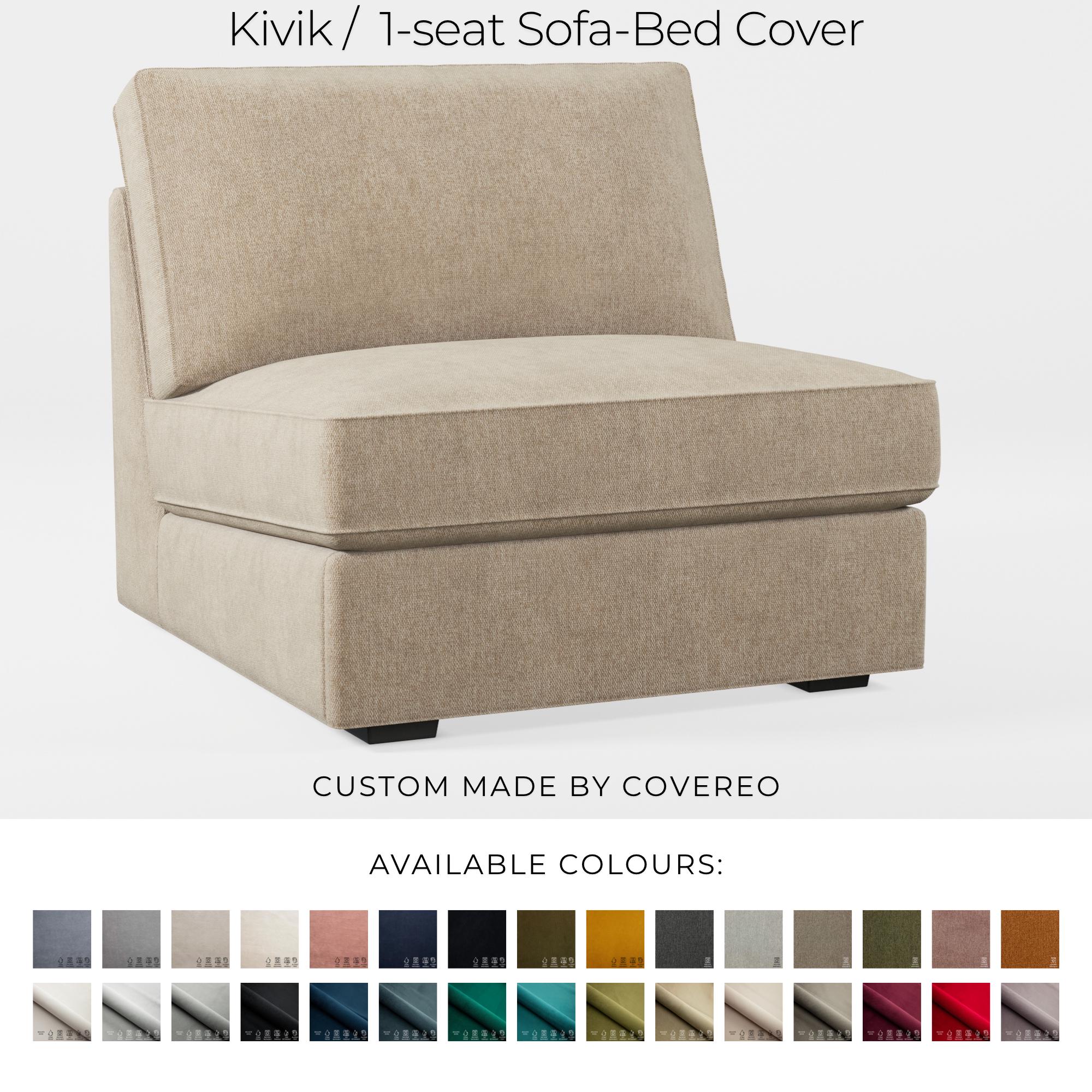 Kivik Seat Sofa Bed Slipcover, Cover for IKEA Kivik, Customized