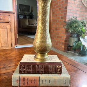 Large Etched Brass Vase-Made in India