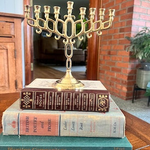 Vintage Brass Menorah
