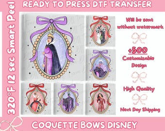 Personalized Villains Coquette Bow Dtf, Magic Mirror Villains Dtf, Disney Girl Trip Dtf, Disney Magic Mirror Dtf, Disney Family Trip Dtf.
