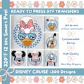 Custom Disney Cruise Matching DTF, Disney Cruise Mickey and Friends Dtf Print, Retro Family Trip Disney Cruise DTF, Disney Cruise Squad Dtf.