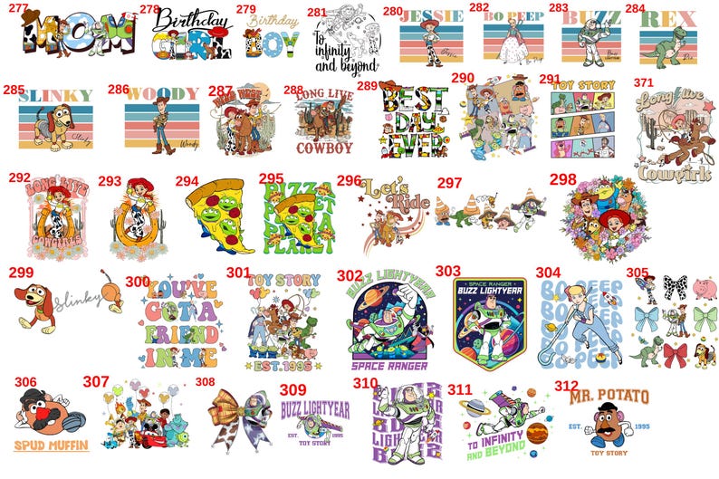 I Knew It I Knew You Toy Story DTF Transfer, Toy Story Matching Dtf Print, Toy Story Ready To Press, Disney Toy Story Heat Press. image 7