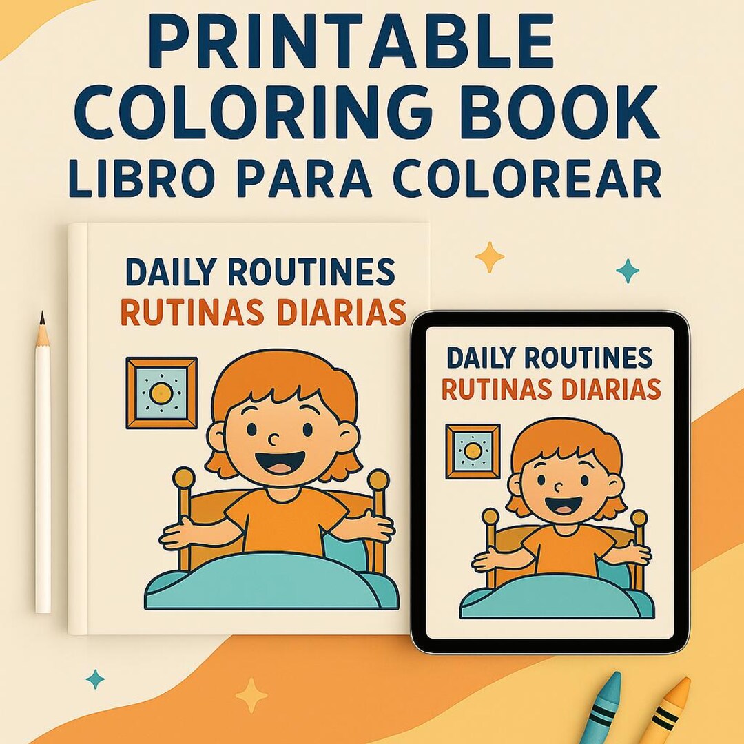 Daily Routines Coloring Book | Children With Disabilities | Early ...