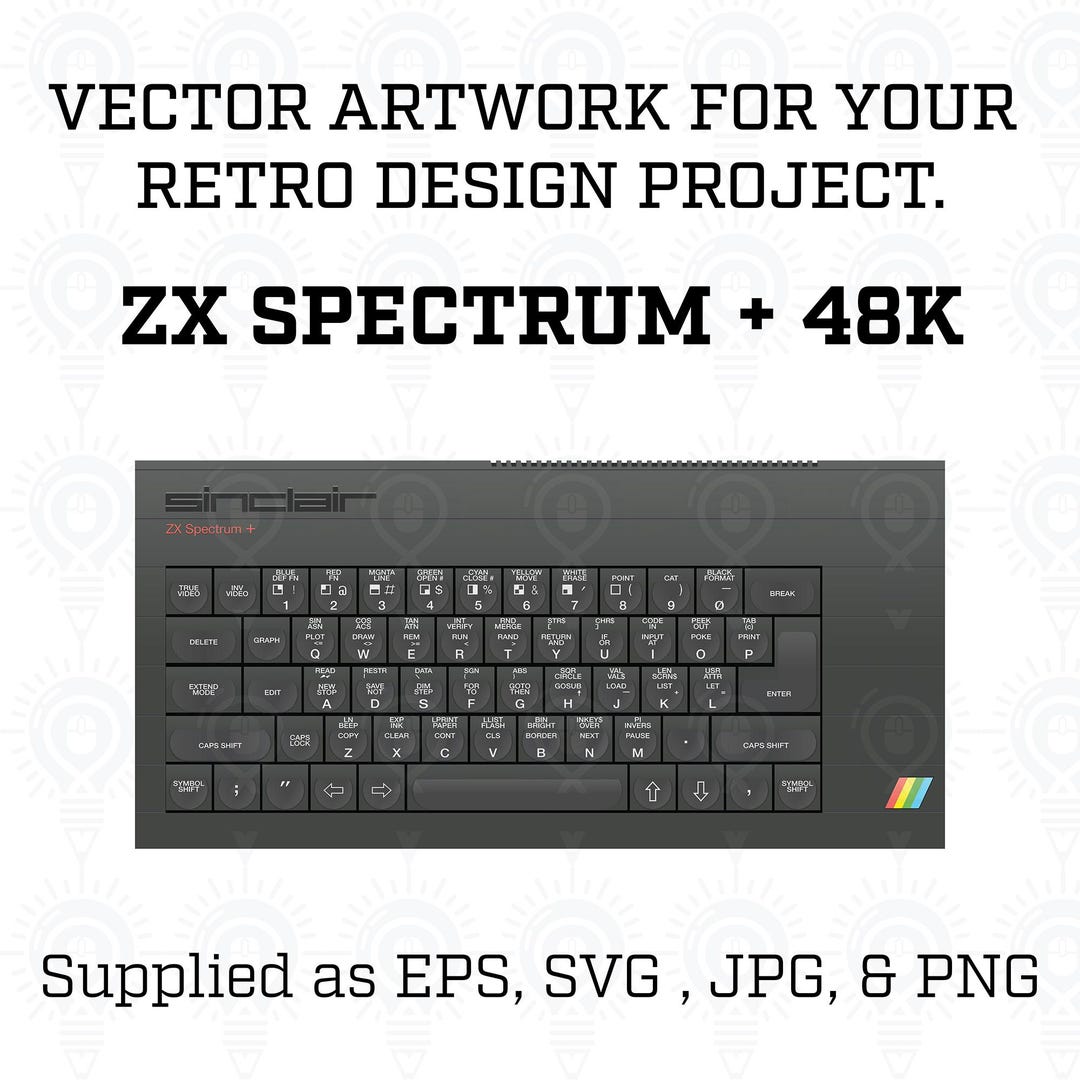 ZX Spectrum+ 48K Vector & High-resolution Image Pack – Svg, Eps, Png ...