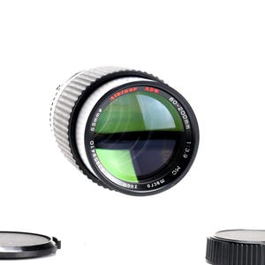 Objetivo zoom Albinar 80-200 mm f/3.9 MC vintage para montura F de Nikon: enfoque manual, óptica impecable, excelente estado