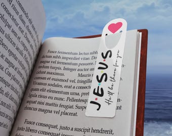 Jesus hearts bookmark | Faith Scripture Metal Bookmark, Gift, Book, Placeholder, Accessories,