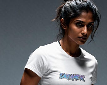 Dreamer graffiti text T-Shirt | vaporwave blue purple design, shirt, Clothing, summer, custom,