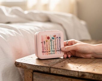 Floral Watercolor Jewelry Travel Case | Fruits of the Spirit Gift
