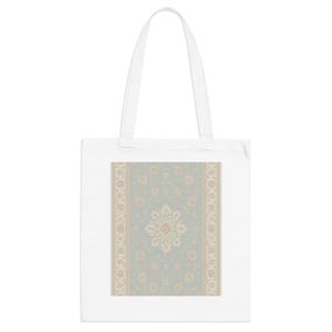 Elegant Persian Blue Rug Tote Bag - Eco-Friendly Shopping, Beach Day, Gift for Her, Reusable Grocery Bag, Spring Decor