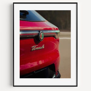 Stampa artistica da parete Alfa Romeo, poster di auto italiane, decorazione automobilistica classica, regalo per gli amanti delle auto, illustrazione di un veicolo retrò, decorazione da parete di auto d'epoca.