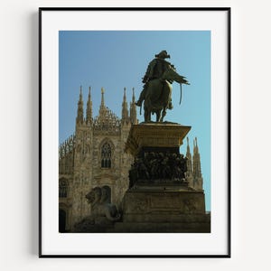 Milan Duomo Cityscape Print Iconic Cathedral Photo Wall Art Gothic Architecture Italy Travel Photography Milan City Poster for Home Decor