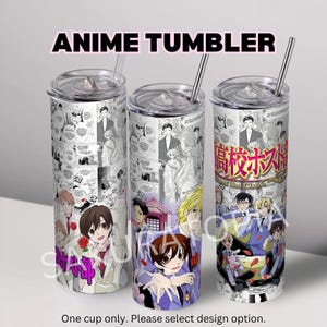 Best Anime Tumbler, Best Anime Tumblers 20oz Anime, Anime Fan Gift, Manga lover, Kawaii, Cute , Tumbler with Lid / Reusable Straw.