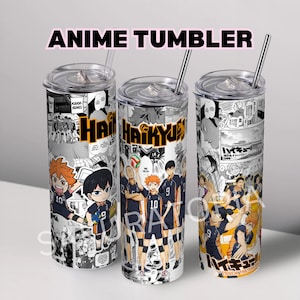 Hakiyu! Anime Tumbler, Best Anime Tumblers 20oz Anime, Anime Fan Gift, Manga lover, Kawaii, Cute , Tumbler with Lid / Reusable Straw.