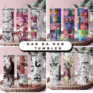 Dan Da Dan Anime Tumbler, Best Anime Tumblers 20oz Anime, Anime Fan Gift, Manga lover, Kawaii, Cute , Tumbler with Lid / Reusable Straw.