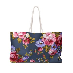 Floral Weekender Tasche - Stilvolle Tote für Reise, Strand jeden Anlass